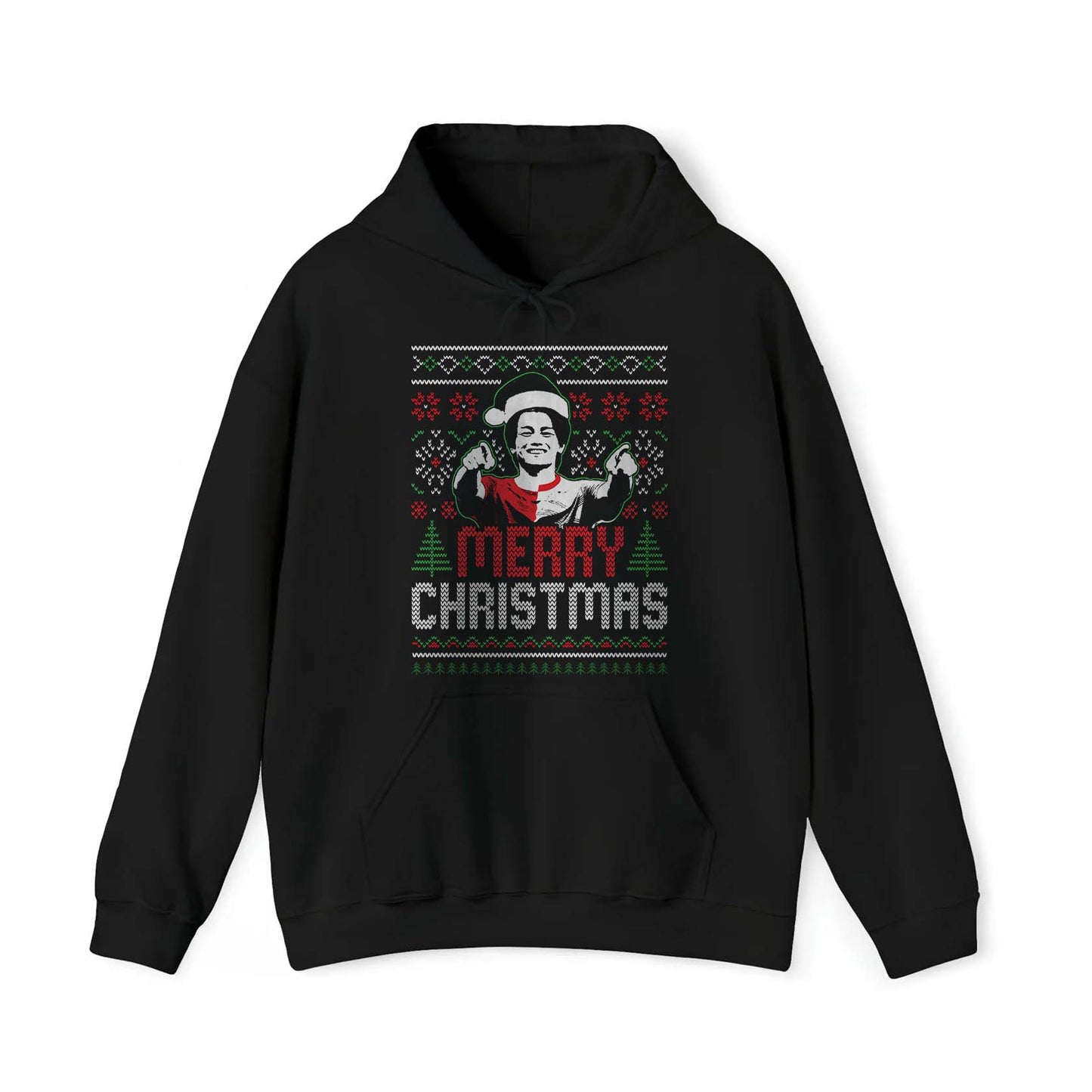 Kerst hoodie relax zwart - Ayase Merry Christmas