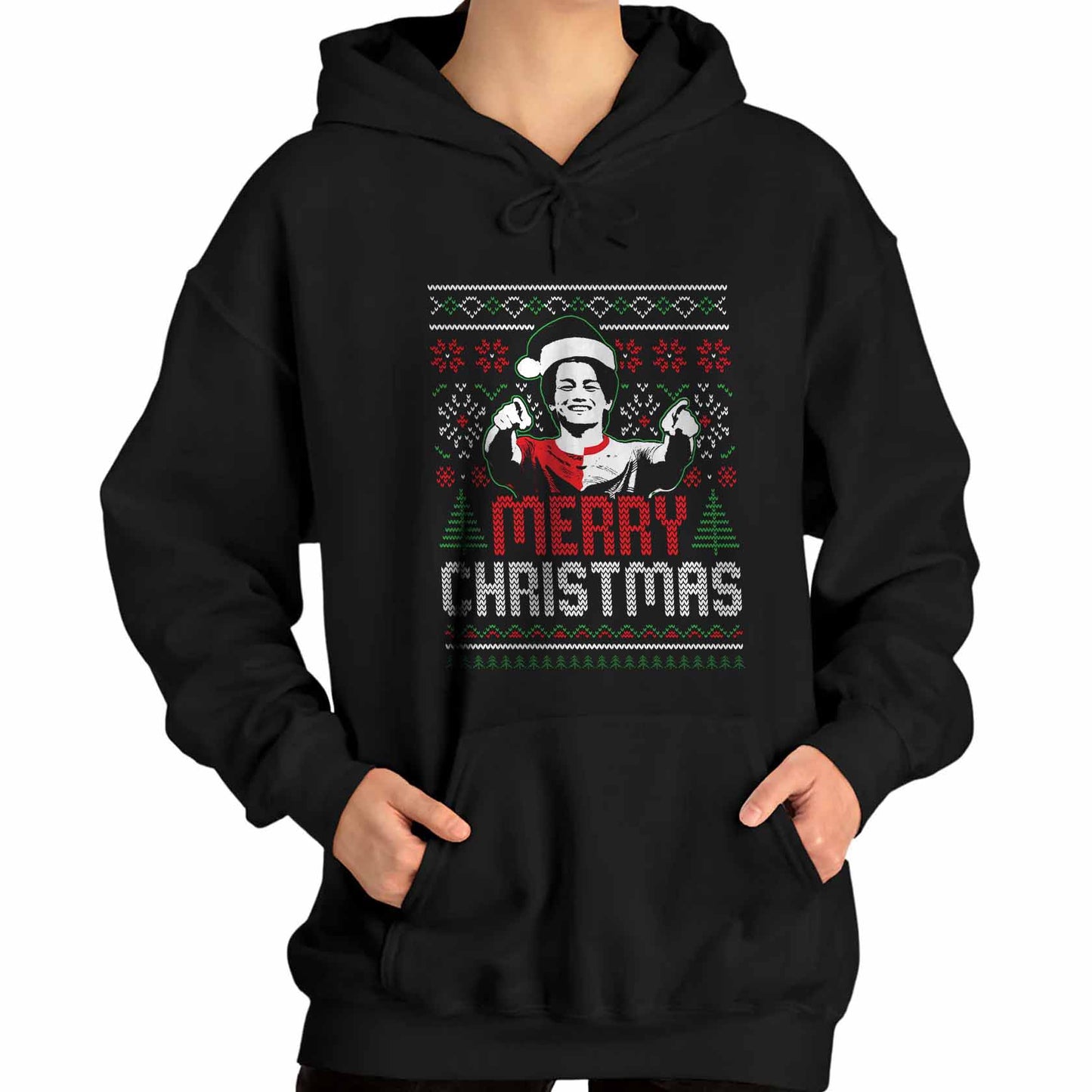 Kerst hoodie relax zwart - Ayase Merry Christmas