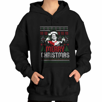 Kerst hoodie relax zwart - Ayase Merry Christmas