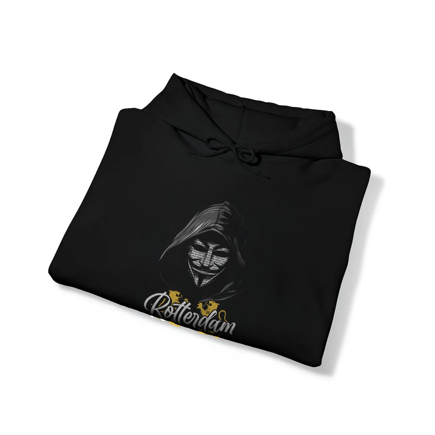 Hoodie relax zwart - Vendetta - Rotterdam stand your ground