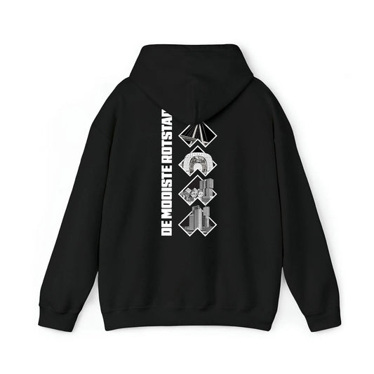 Hoodie relax zwart - De Mooiste Rotstad