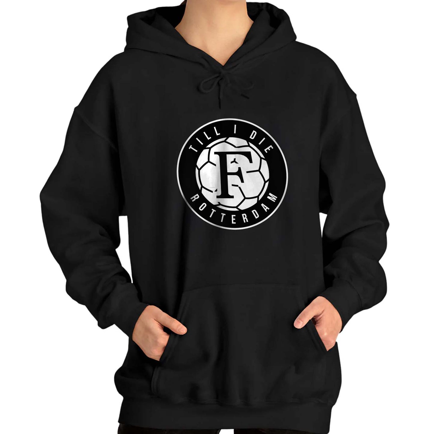 Hoodie relax zwart - F Till I Die Rotterdam