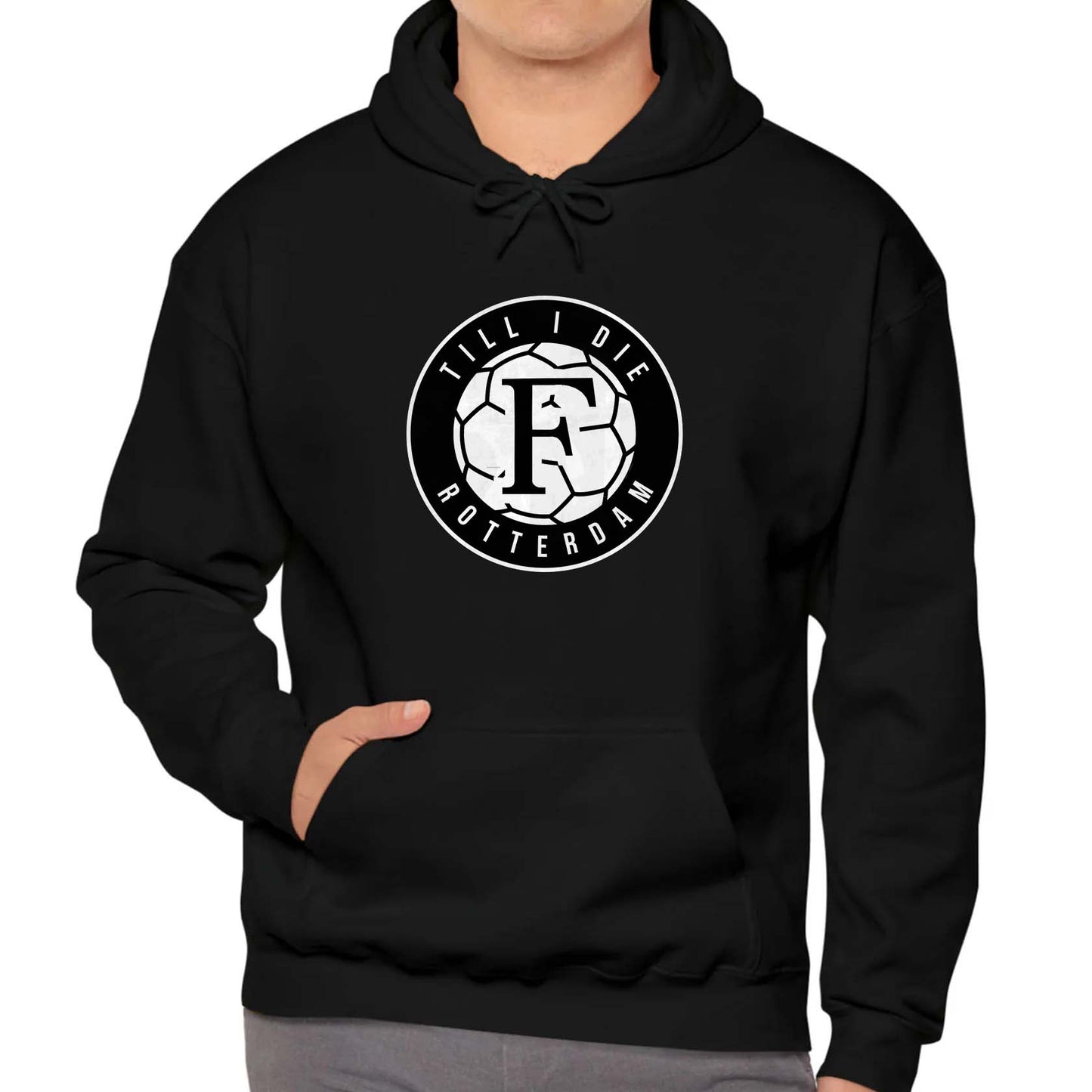 Hoodie relax zwart - F Till I Die Rotterdam