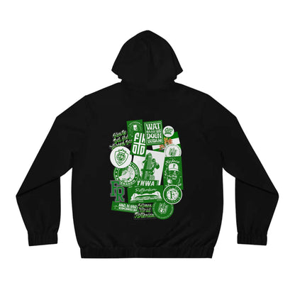 Hoodie met rits relax zwart - FR Stickers