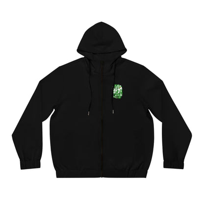 Hoodie met rits relax zwart - FR Stickers
