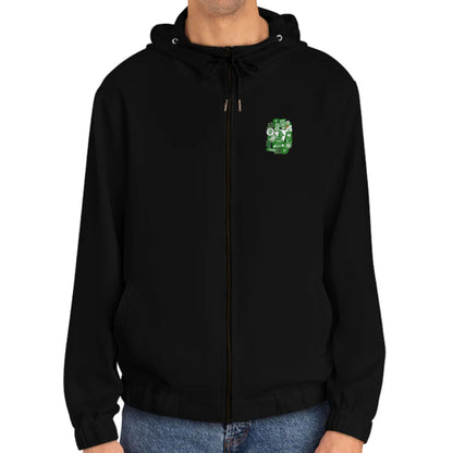 Hoodie met rits relax zwart - FR Stickers