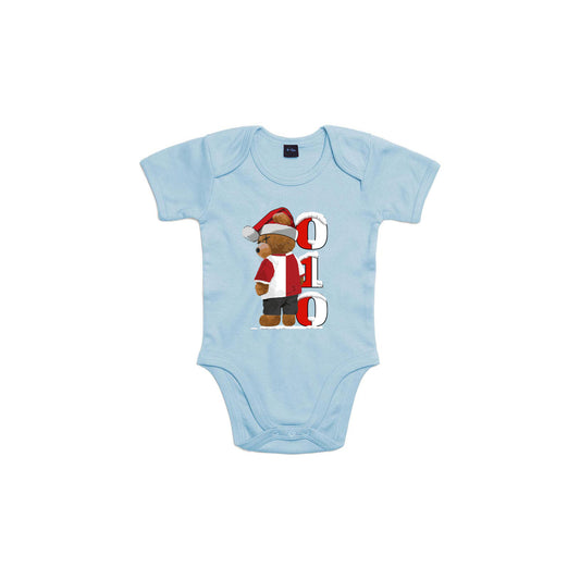 Rompertje baby - 010 beer kerstmuts