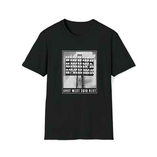 T-shirt regular zwart - kids - Lichtmasten de Kuip