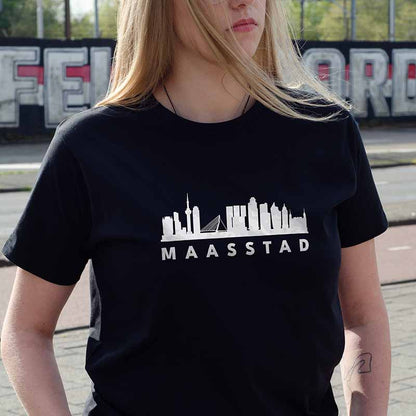 T-shirt regular - Skyline Maasstad - logo voor groot