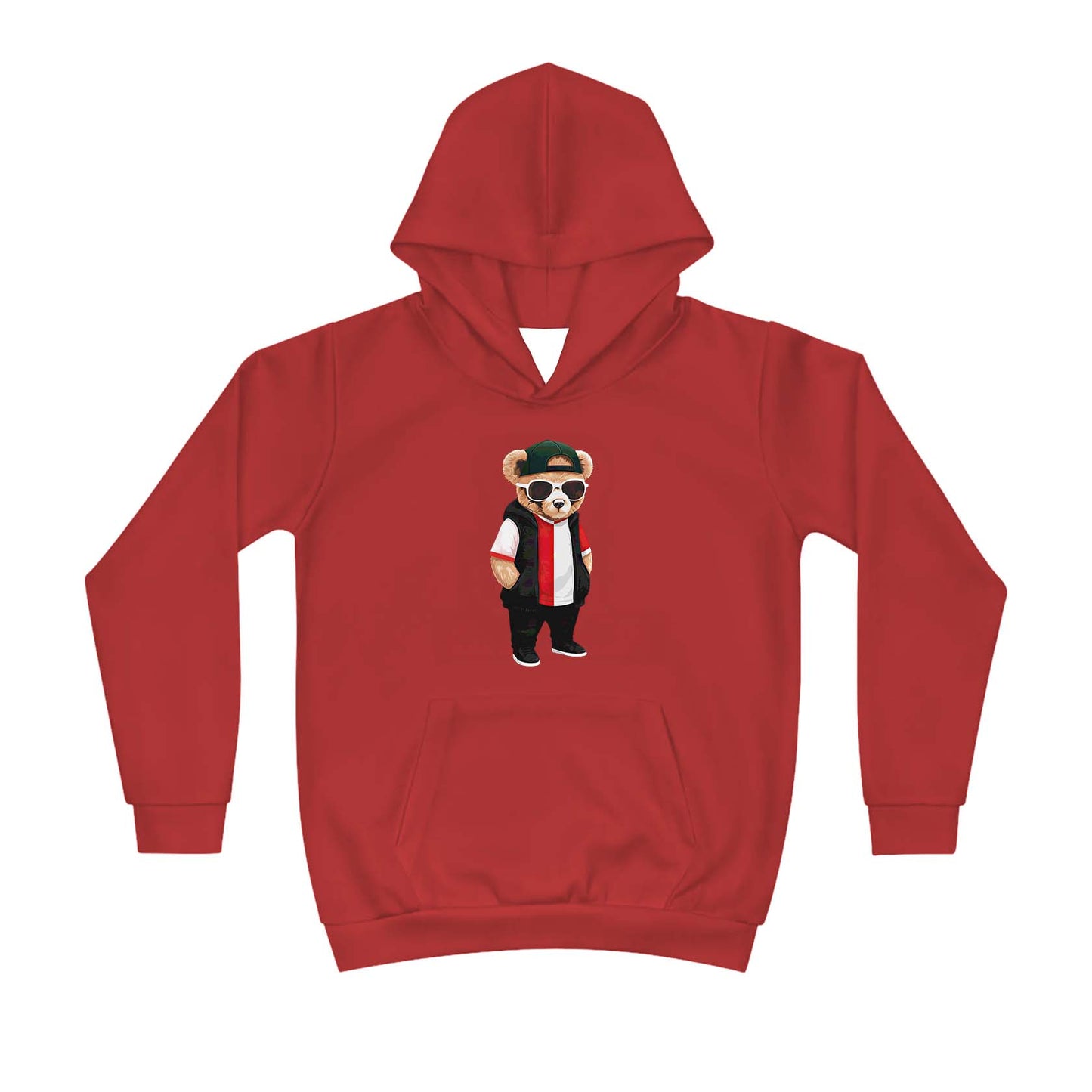 Hoodie regular - kids - Hand in zakken beer