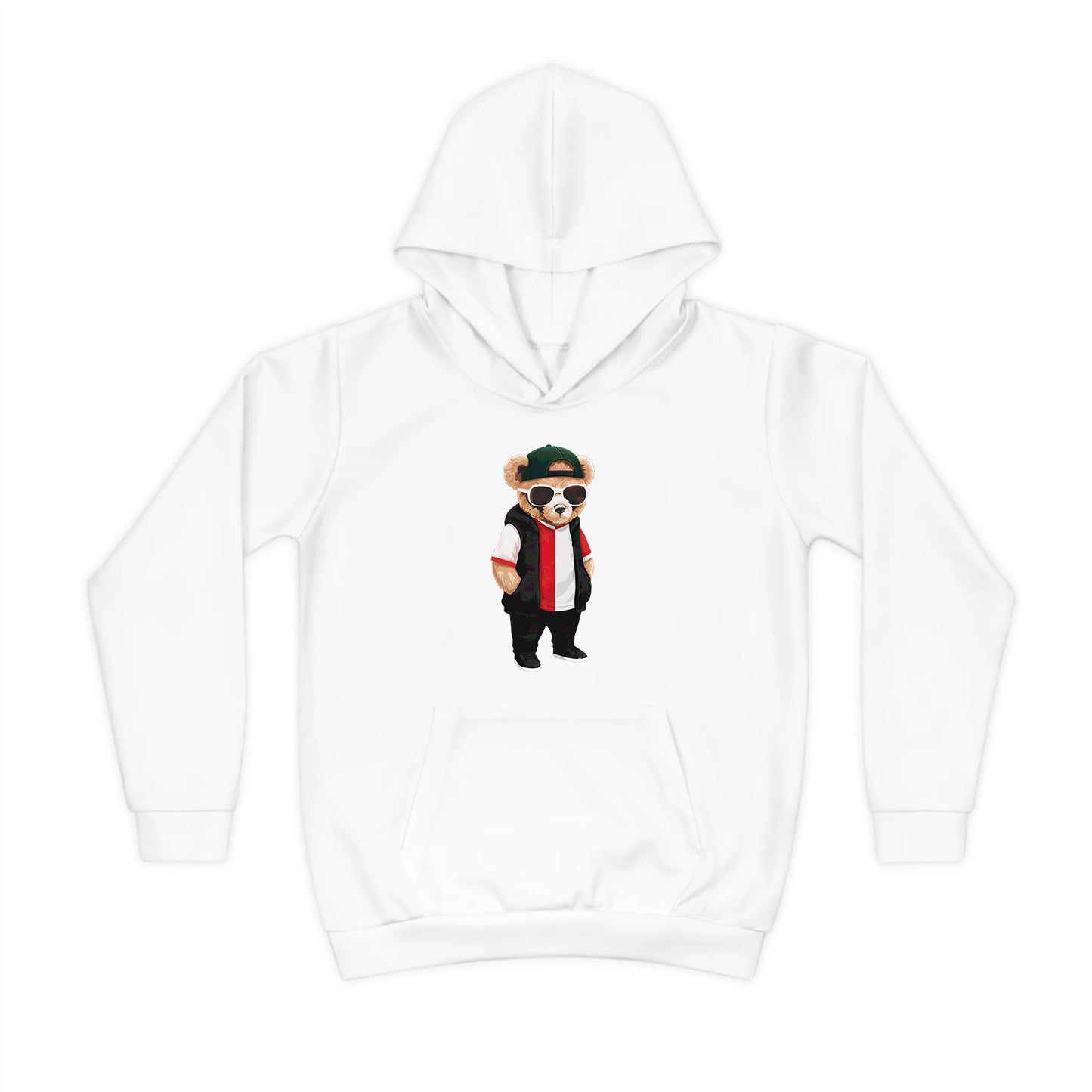 Hoodie regular - kids - Hand in zakken beer
