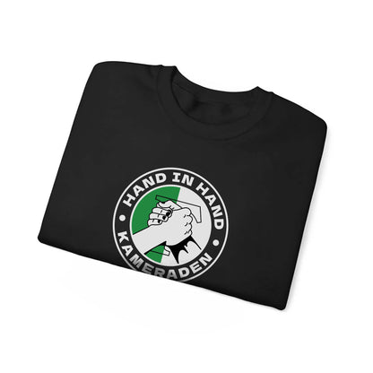 Sweater regular zwart - Groen wit - Hand in Hand