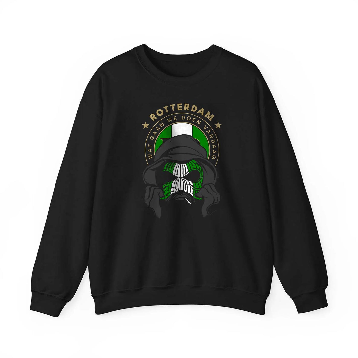 Sweater regular zwart - FR masker