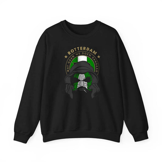 Sweater regular zwart - FR masker