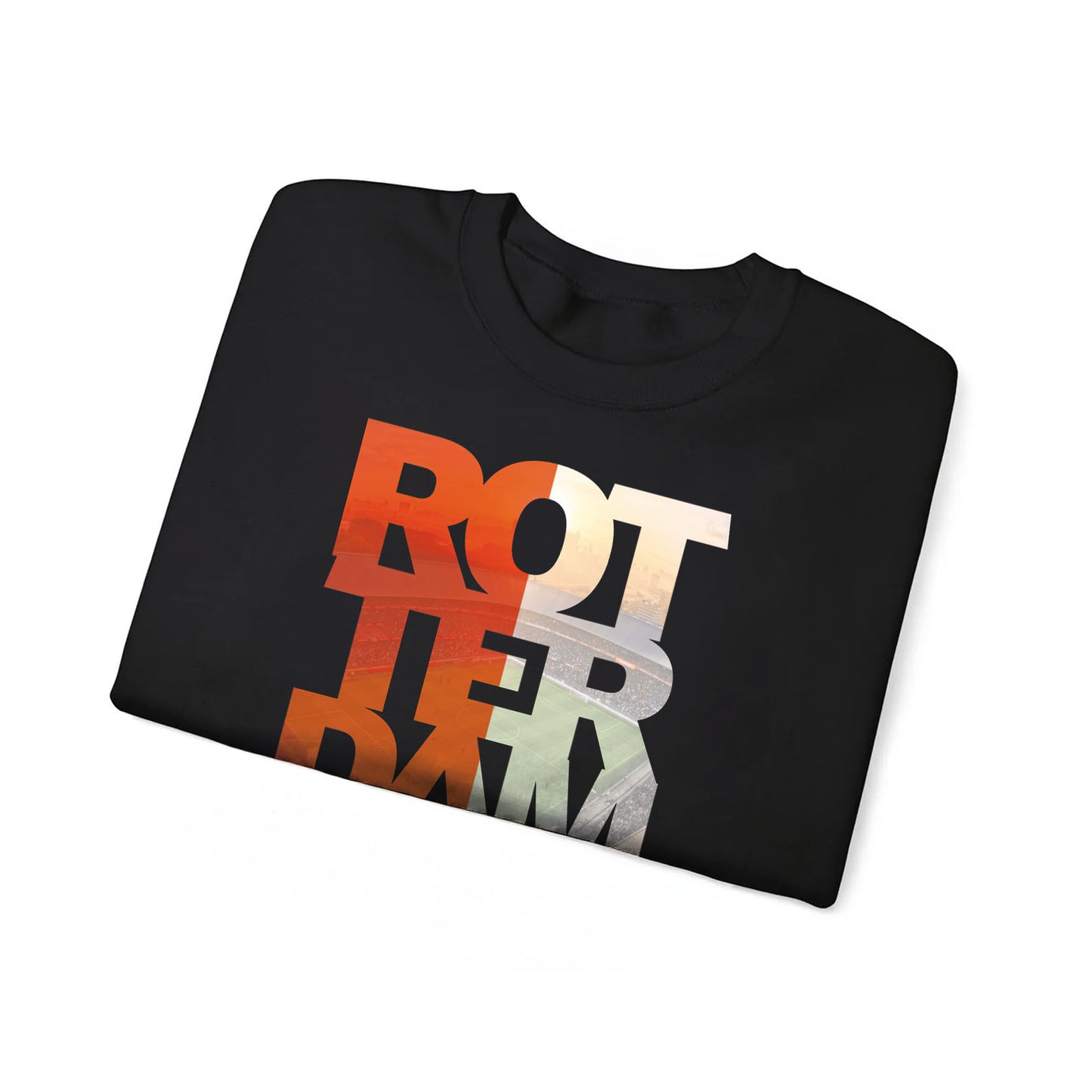 Sweater regular zwart - ROT TER DAM