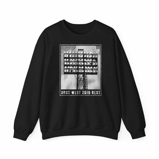 Sweater zwart regular - Oost west zuid best - Lichtmast
