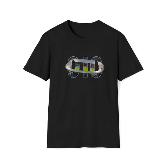 T-shirt regular zwart - 010 Stadion