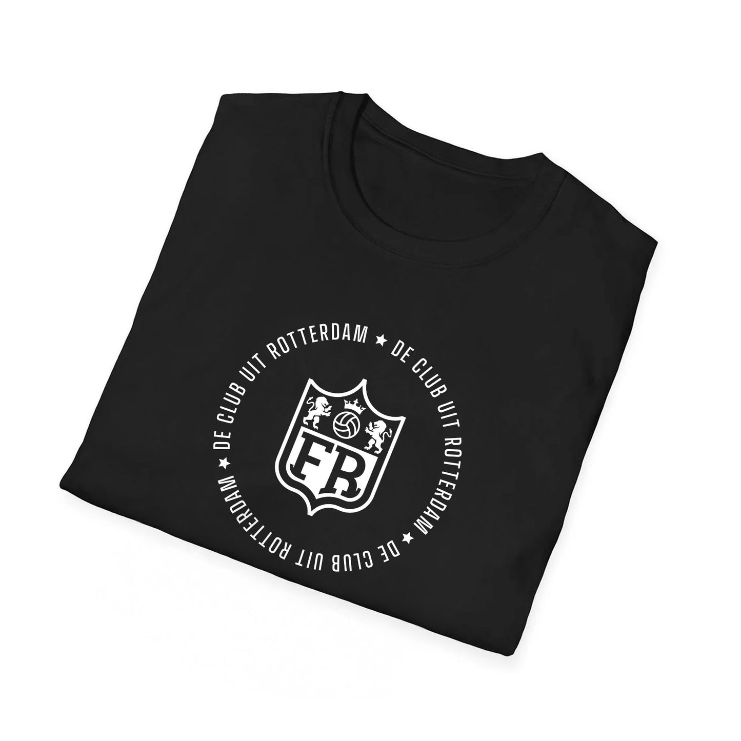 T-shirt regular zwart - FR - De club uit Rotterdam
