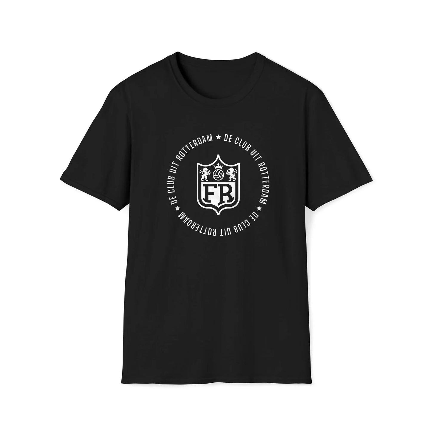 T-shirt regular zwart - FR - De club uit Rotterdam