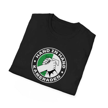 T-shirt regular zwart - Groen wit - Hand in Hand
