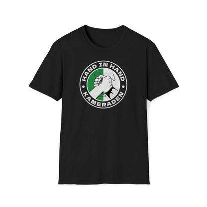T-shirt regular zwart - Groen wit - Hand in Hand