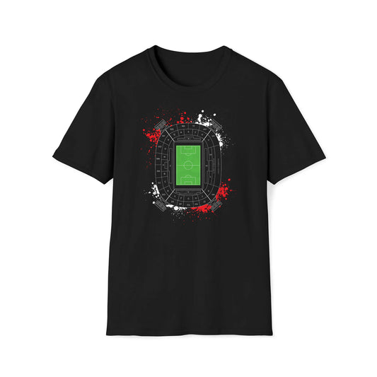 T-shirt regular zwart - Rood wit Kuip