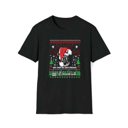 Kerst t-shirt regular zwart - FR Kerst Bull Dog