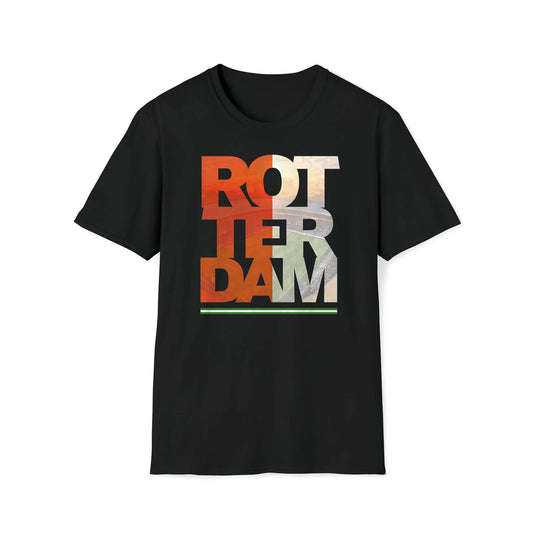 T-shirt regular zwart - ROT TOR DAM
