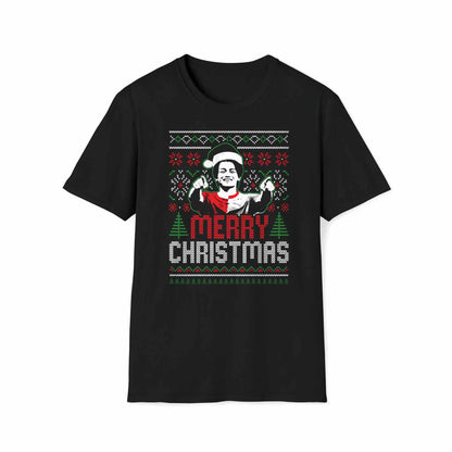 Kerst t-shirt regular zwart - Ayase Merry Christmas