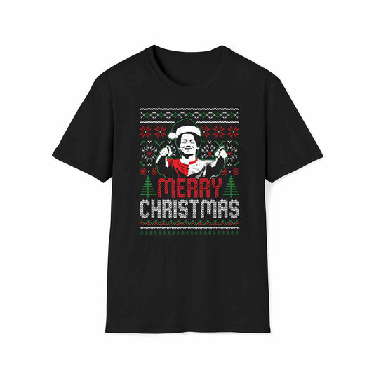 Kerst t-shirt regular zwart - Ayase Merry Christmas