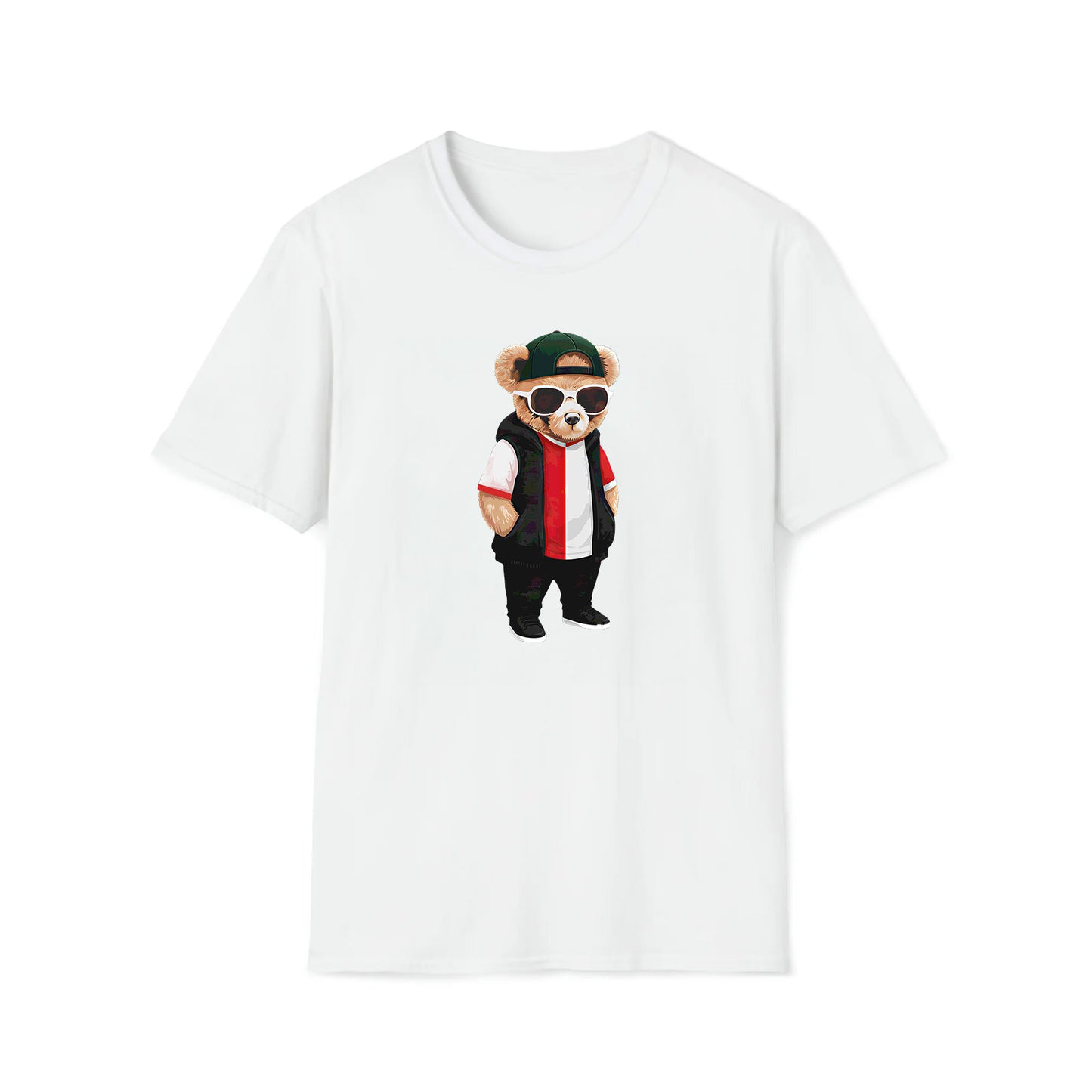 T-shirt regular - Hand in zakken beer