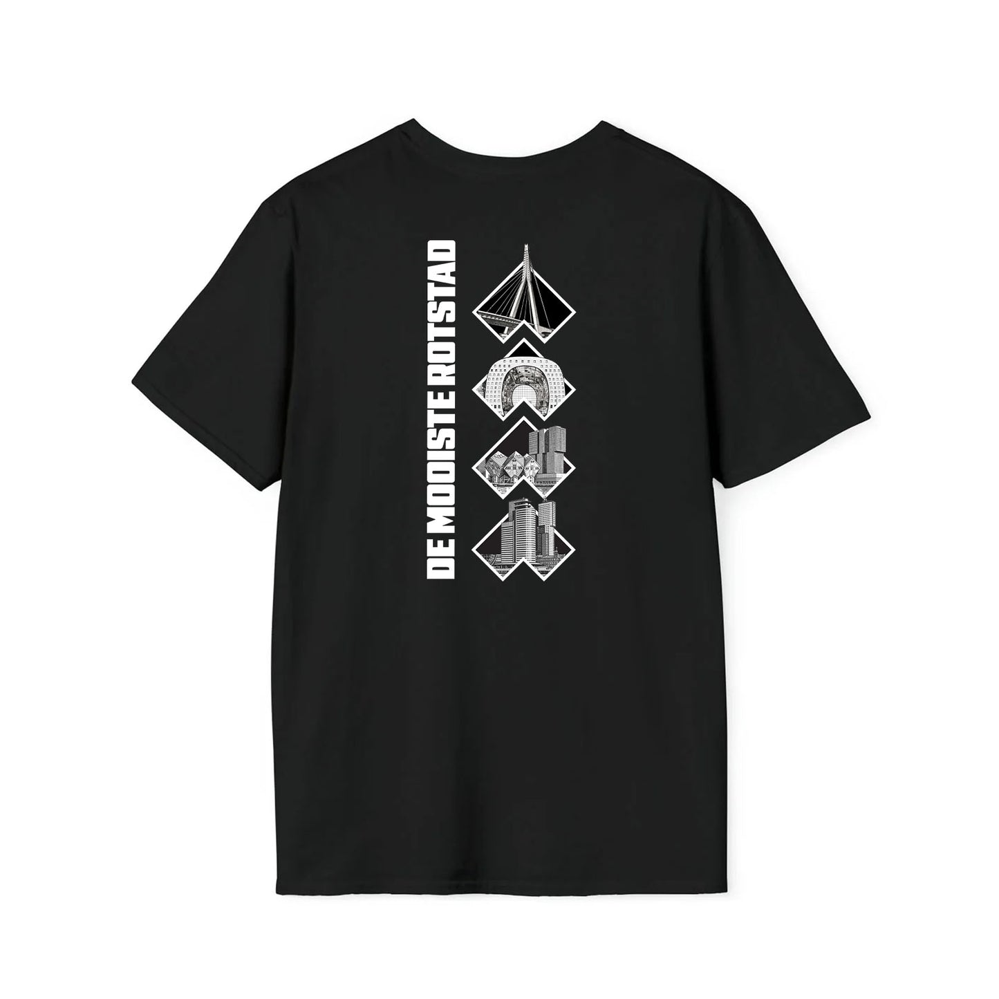 T-shirt regular zwart - De Mooiste Rotstad