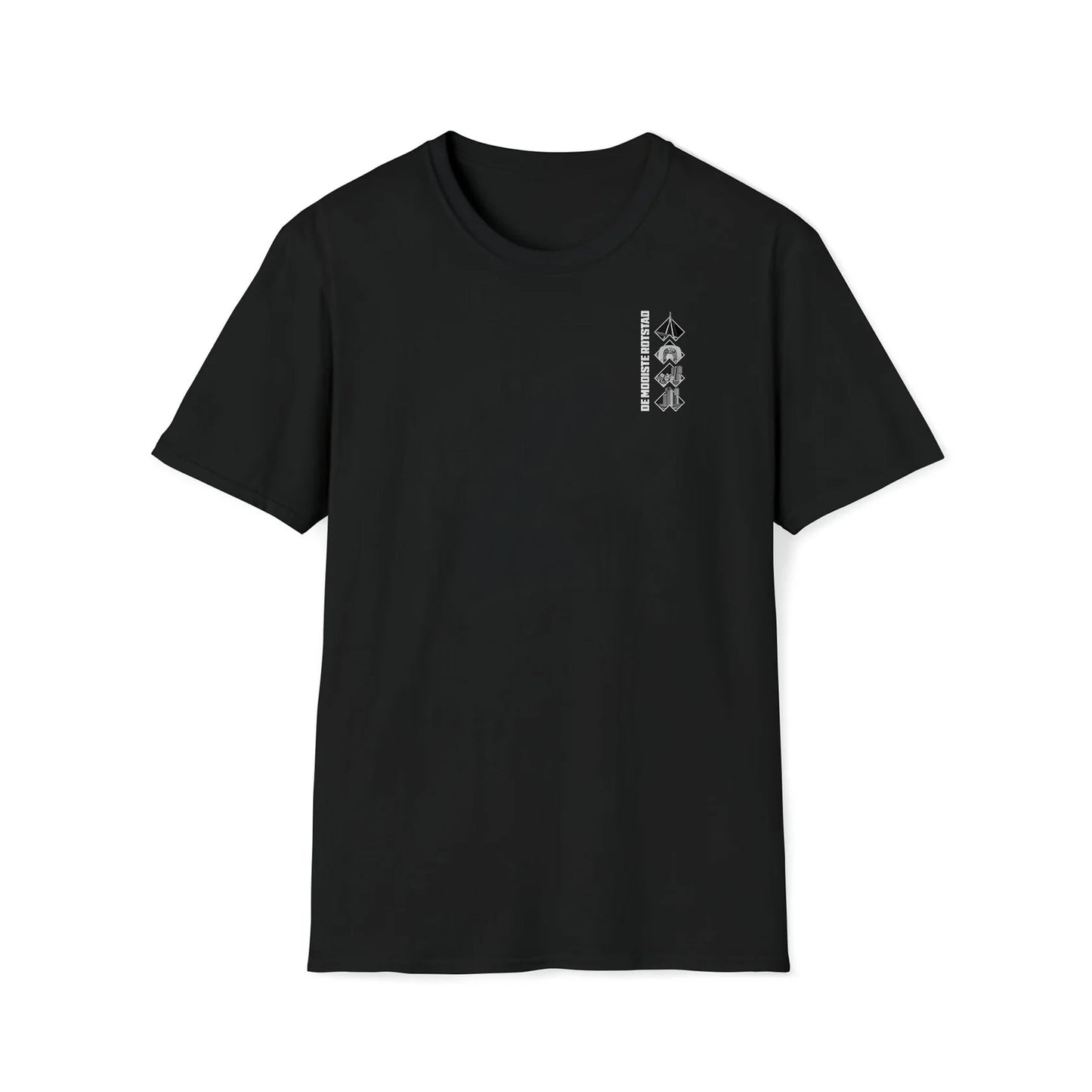 T-shirt regular zwart - De Mooiste Rotstad