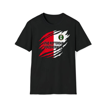 T-shirt regular zwart - Stad Rotterdam Verzekeringen
