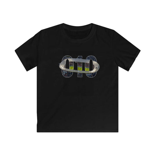 T-shirt regular zwart - kids - 010 Stadion