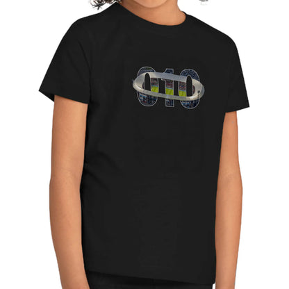 T-shirt regular zwart - kids - 010 Stadion