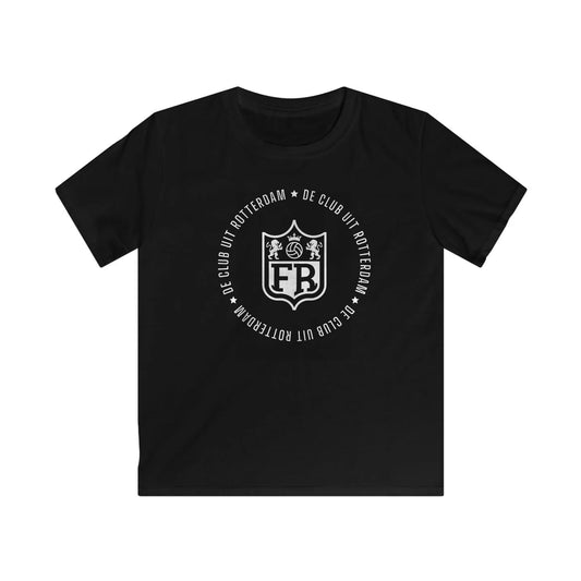 T-shirt regular zwart - kids - FR - De club uit Rotterdam