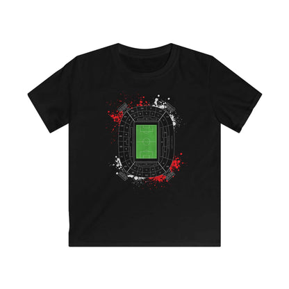 T-shirt regular zwart - kids - Rood wit Kuip