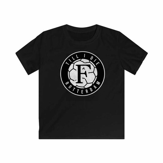 T-shirt regular zwart - kids - F Till I Die Rotterdam