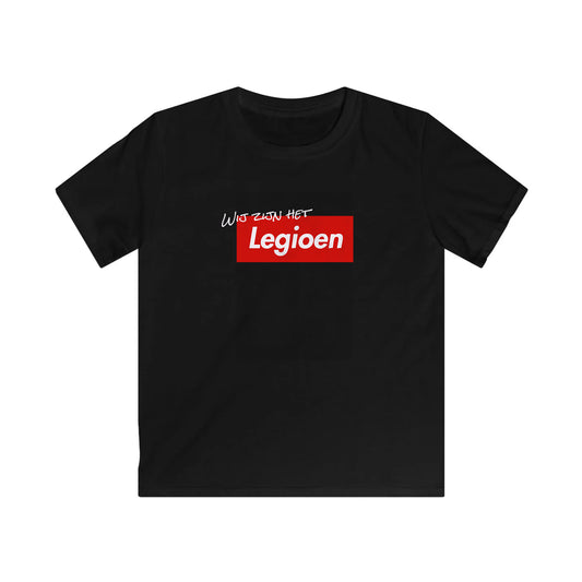 T-shirt regular zwart - kids - Wij zijn het Legioen