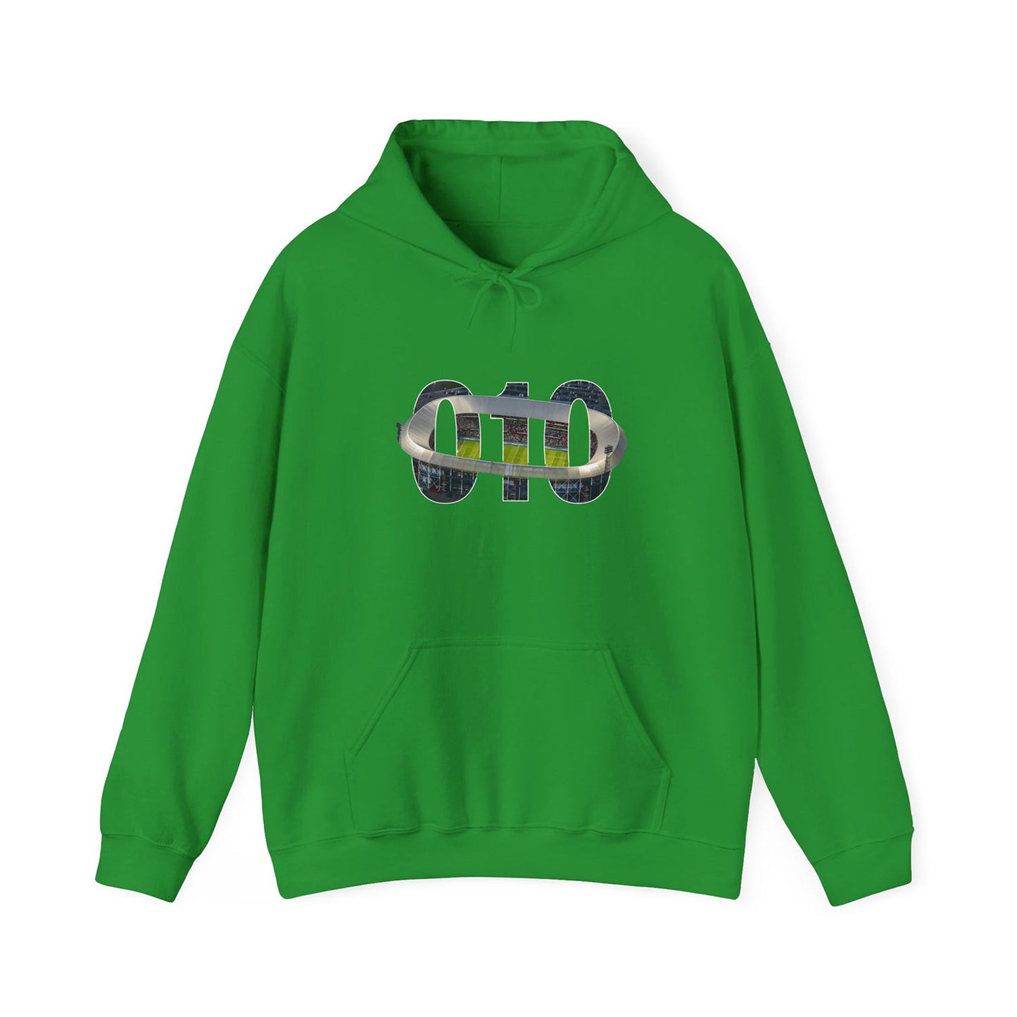 Hoodie relax zwart - 010 Stadion