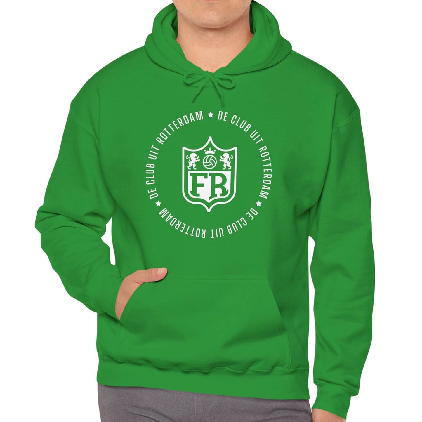 Hoodie relax zwart - FR - De club uit Rotterdam