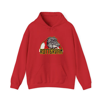 Hoodie relax - Bulldog Rotterdam - logo voor groot