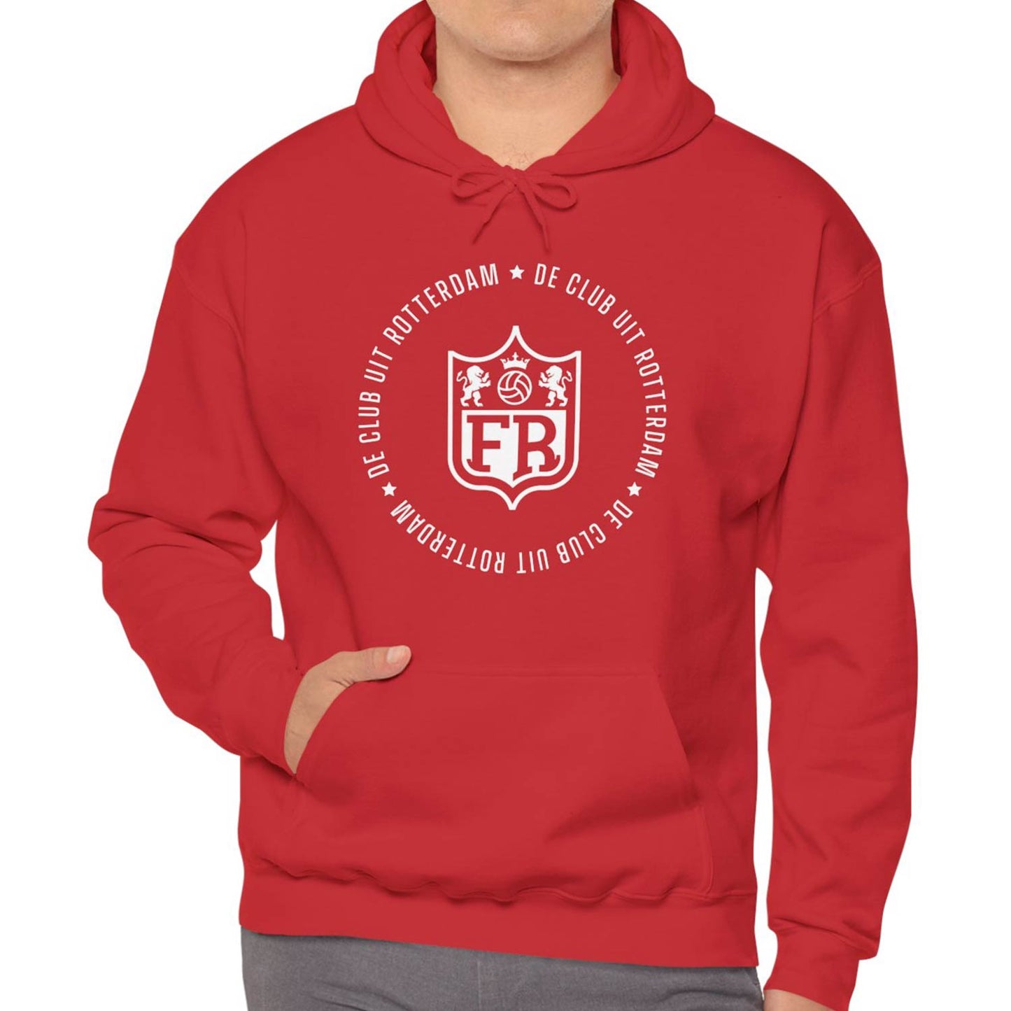 Hoodie relax zwart - FR - De club uit Rotterdam