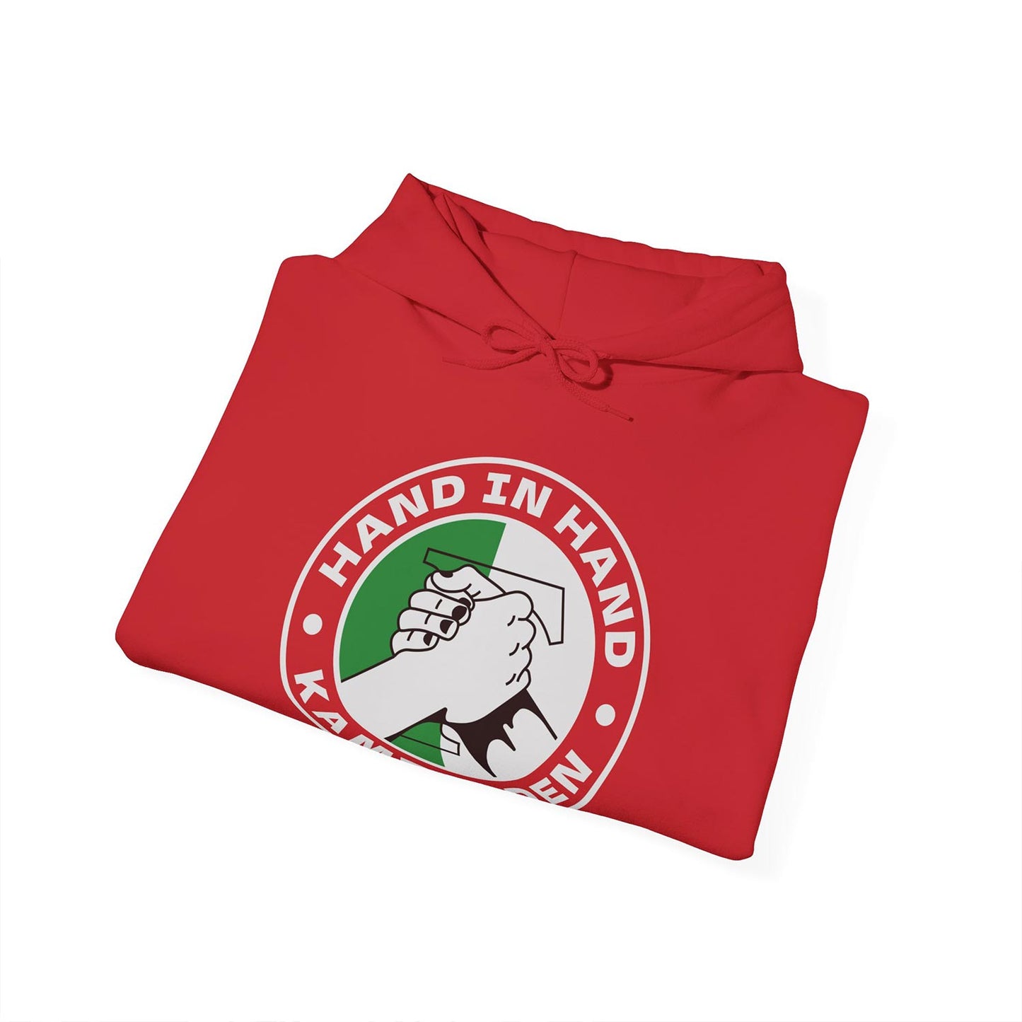 Hoodie relax zwart - Groen wit - Hand in Hand