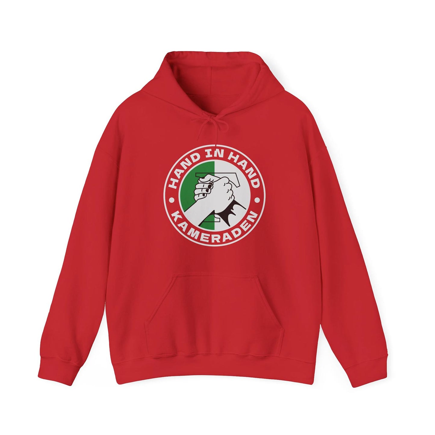 Hoodie relax zwart - Groen wit - Hand in Hand