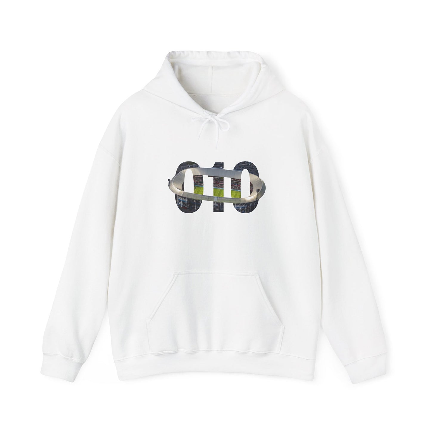 Hoodie relax zwart - 010 Stadion