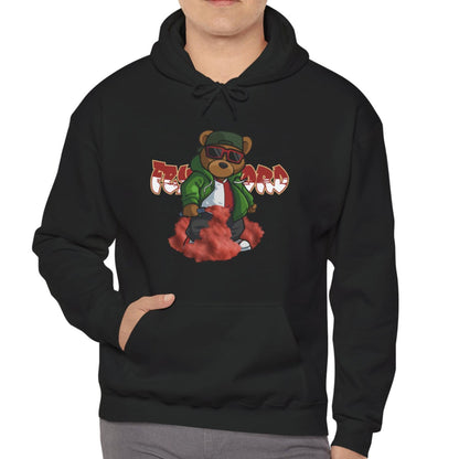 Hoodie relax zwart - FR Beer