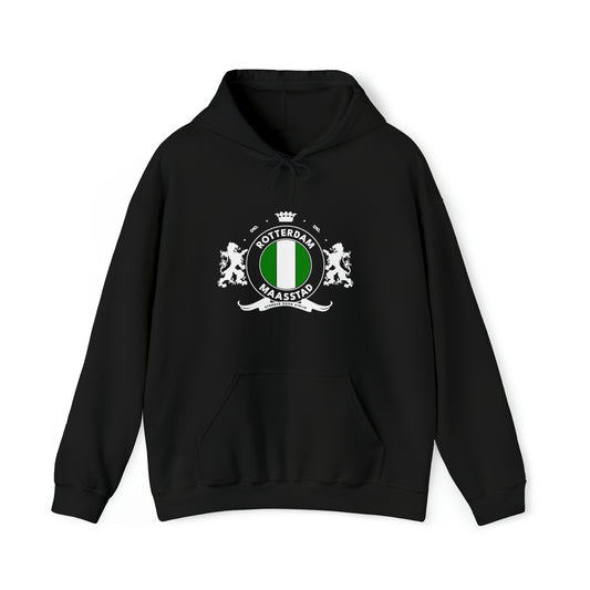 Hoodie relax - Het wapen van Rotterdam - logo voor groot