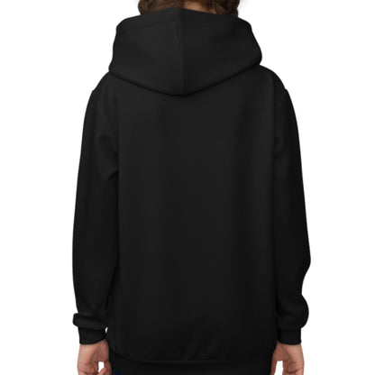 Hoodie regular zwart - kids - FR - 010 beer - logo voor groot
